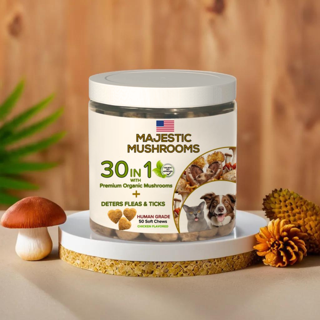 Majestic Mushrooms™ - 7 Organic Super Mushrooms: The Ultimate Supplement For Dogs